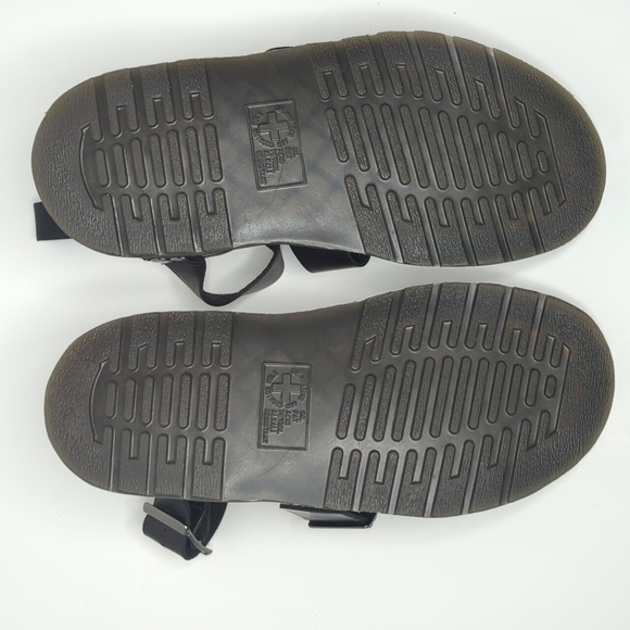 NWB Dr. Martens Gryphon Black Leather Sandals Women's 8 UK 6 EU 39 - Picture 7 of 9
